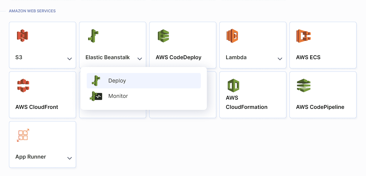 Adding AWS actions